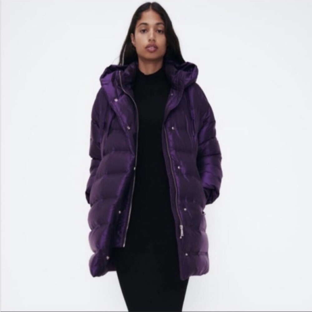 ZARA water repellent down filled coat